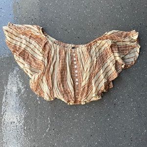 Off the shoulder crop top